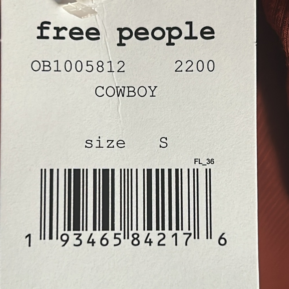Free People New Cowboy Oversized Open Twist-Back Ribbed Long Sleeve Tunic Top - Picture 7 of 14